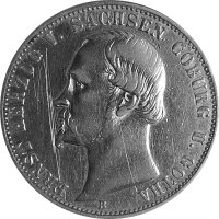Sachsen-Coburg und Gotha 1 Vereinstaler 1864 - Herzog...