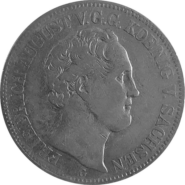 Sachsen 1 Taler 1844 G - König Friedrich August II. 1836-1854, KM#1148
