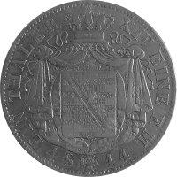 Sachsen 1 Taler 1844 G - König Friedrich August II. 1836-1854, KM#1148