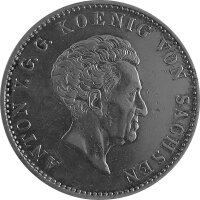 Sachsen 1 Konventionstaler 1835 G - König Anton...
