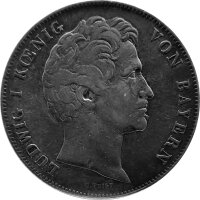 Bayern 2 Taler "Geschichtstaler - Walhalla" 1842 - König Ludwig I. 1825-1848, KM#811