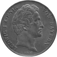 Bayern 2 Taler "Geschichtstaler - Rhein und Main geben sich die Hand" 1846 - König Ludwig I. 1825-1848, KM#822