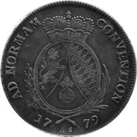 Bayern 1 Konventionstaler 1779 - Kurfürst Karl II. Theodor 1777-1799, KM#560.3