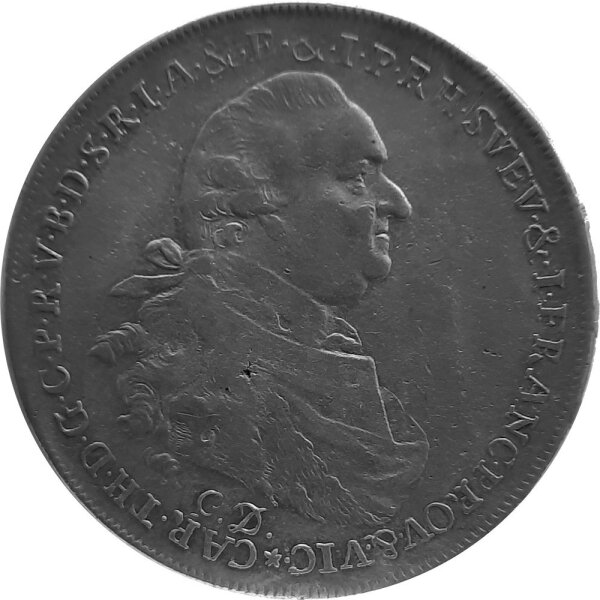 Bayern 1 Konventionstaler 1790 - Kurfürst Karl II. Theodor 1777-1799, KM#593