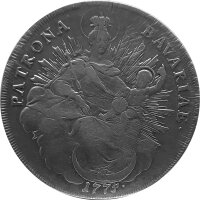 Bayern 1 Konventionstaler 1775 - Kurfürst Maximilian III. Joseph 1745-1777, KM#519.1