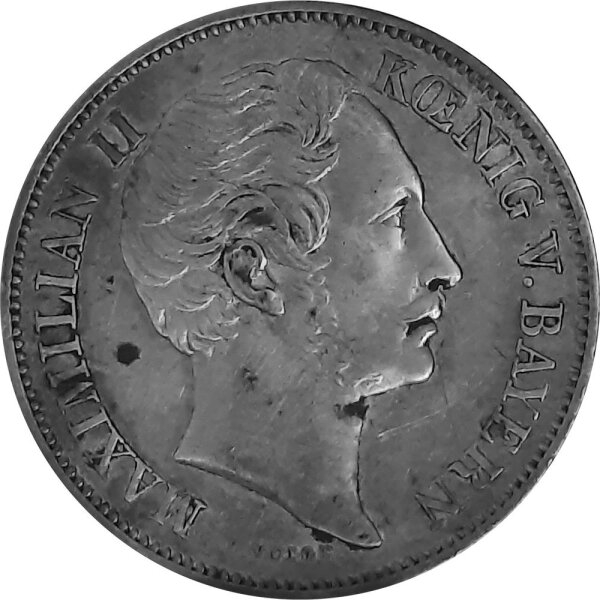 Bayern 1/2 Gulden 1862 - König Maximilian II. Joseph 1848-1864, KM#825
