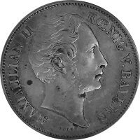 Bayern 1/2 Gulden 1862 - König Maximilian II. Joseph...