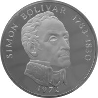 Panama 20 Balboas divers Simon Bolivar - Silber PP