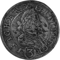 RDR Haus Habsburg 3 Kreuzer Graz 1638 - Ferdinand III.,...