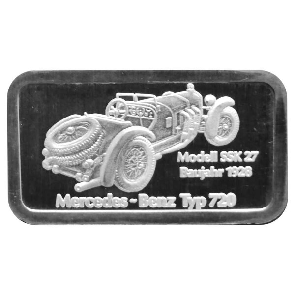 1/2 Unze Silberbarren Mercedes-Benz incl. Etui