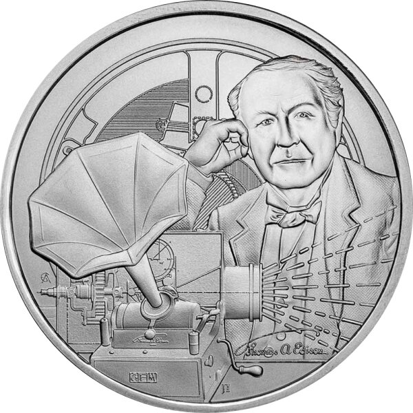 Niue Icons of Inspiration 2023 Thomas Edison 1 oz Silber