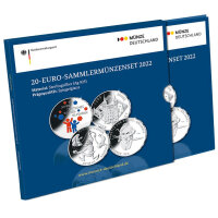 Deutschland 4 x 20 Euro 2022 Sammlermünzenset PP