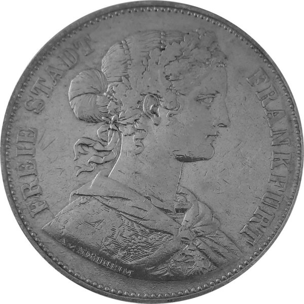 Frankfurt 1 Vereinstaler 1862, KM#370