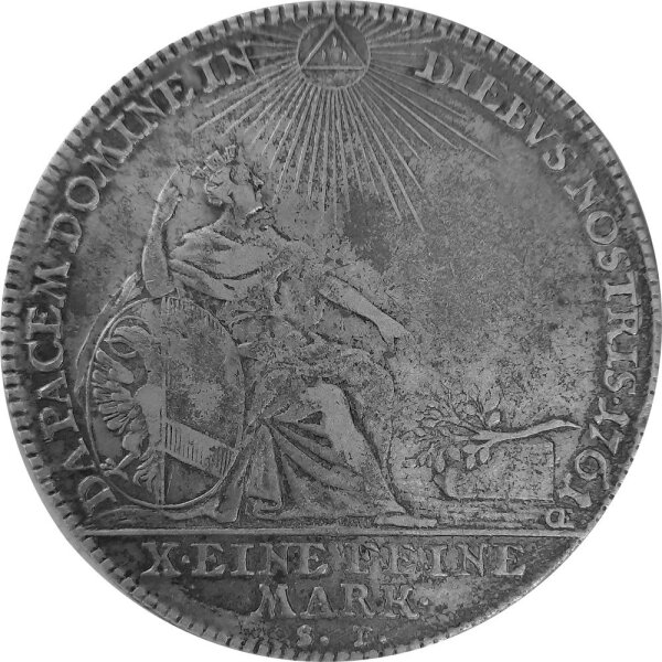 Nürnberg Reichsstadt 1 Konventionstaler 1761 - Titel Kaiser Franz I., KM#335