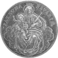 Bayern 1 Vereinstaler "Madonnentaler" o.J. - König Ludwig II. 1864-1886 - ss -  KM#877