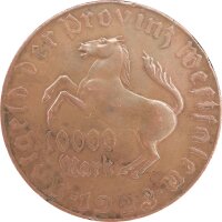 J.N20b Provinz Westfalen 10.000 Mark 1923 - Notgeld - Tombak vergoldet