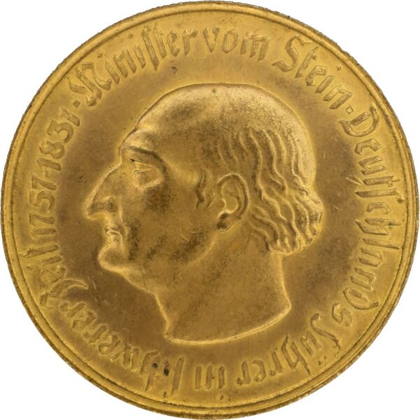 J.N23a Provinz Westfalen 50.000.000 Mark 1923 - Notgeld - Kupfer vergoldet
