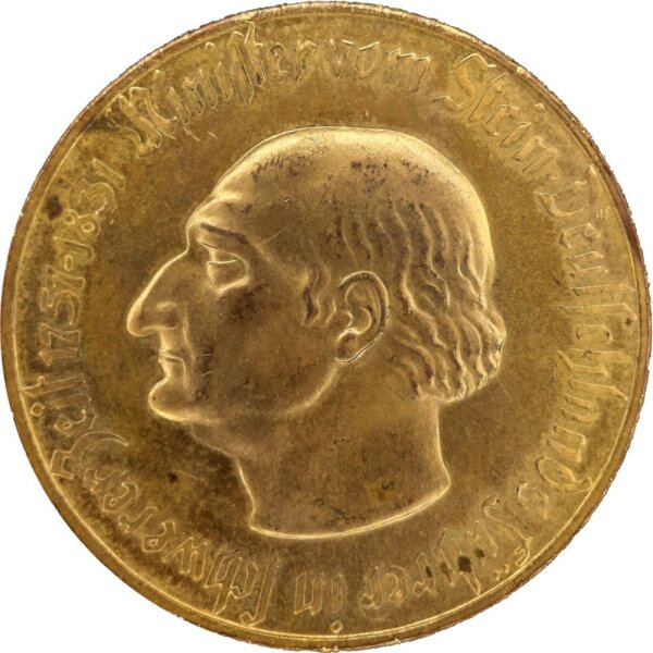 J.N23b Provinz Westfalen 50.000.000 Mark 1923 - Notgeld - Kupfer vergoldet