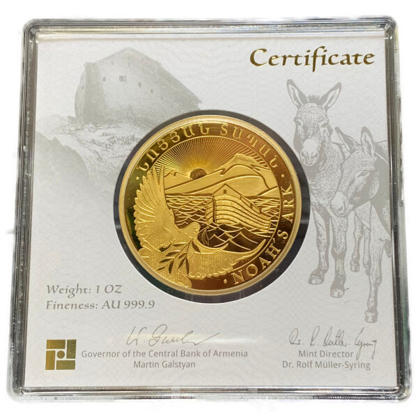 Armenien Arche Noah 2022 1 oz Gold - Exklusive Edition