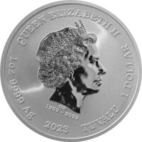 Tuvalu Olympische Götter 8. Ausgabe Artemis 2023 1 oz Silber