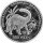 Nordkorea 500 Won 1993 - Prähistorische Tiere "Brontosaurus" - Silber PP