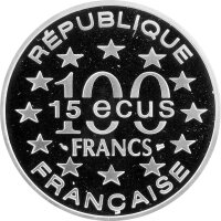 Frankreich 100 Francs 1994 - Bedeutende Bauwerke in Europa "Big Ben" - Silber PP