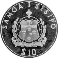 Samoa 10 Tala 1991 - XXV. Olympische Sommerspiele 1992 in Barcelona "Kugelstoßen"- Silber PP