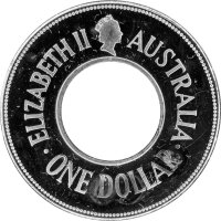 Australien 1 Dollar + 25 Cent 1988 "The Holey Dollar & the Dump" - Silber PP