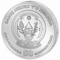 Ruanda Lunar 2024 Jahr des Drachen 1 oz Silber