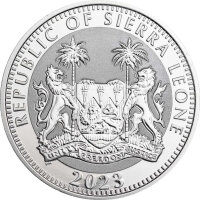 Sierra Leone Ägyptische Götter 4. Ausgabe Anubis 2023 1 oz Silber