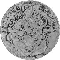 Bayern 1 Konventionstaler 1755 - Kurfürst Maximilian III. Joseph 1745-1777, KM#500.2