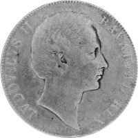 Bayern 1 Vereinstaler "Madonnentaler" 1870 - König Ludwig II. 1864-1886 - s-ss - KM#877