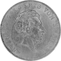 Sachsen 1 Konventionstaler 1833 G - König Anton...