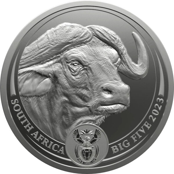 Südafrika Big Five II 5. Ausgabe Büffel 2023 1 oz Silber
