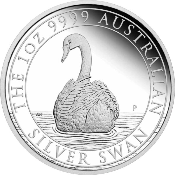 Australien Schwan 2023 1 oz Silber | Polierte Platte