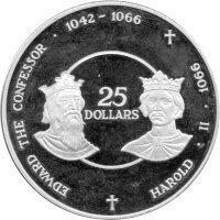 Cayman Inseln 25 Dollars 1980 - Könige von England...
