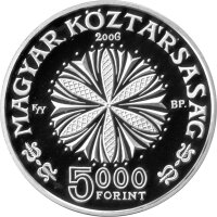 Ungarn 5.000 Forint 2006 - 125. Geburtstag von Béla Bartók - Silber PP