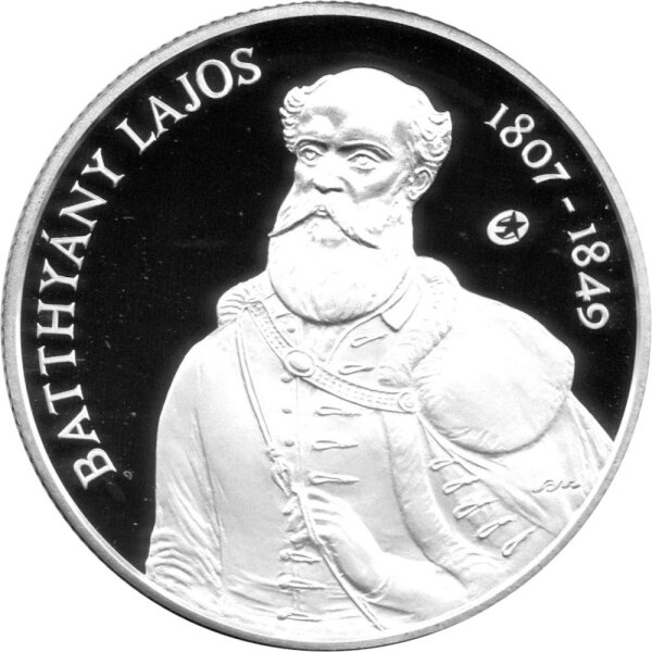 Ungarn 5.000 Forint 2007 - 200. Geburtstag von Lajos Batthyány - Silber PP