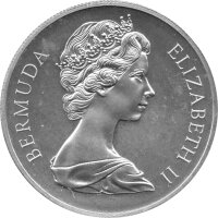 Bermuda 1 Dollar 1972 - Silberhochzeit - Silber