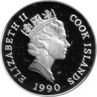 Cook Islands 10 Dollars 1990 - XXV. Olympische Sommerspiele 1992 in Barcelona "Laufen" - Silber PP