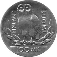 Finnland 100 Markkaa 1990 - 350 Jahre Universität Helsinki - Silber