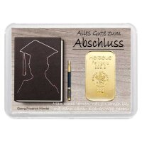 Geschenkbarren "Zum Abschluss" 10 Gramm Gold