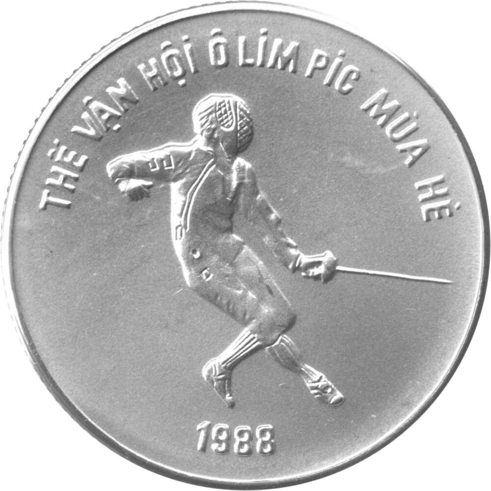 Vietnam 100 Dong 1986 XXIV. Olympische Sommerspiele 1988 in Seoul