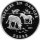 Benin 1.000 Francs 2001 - Gefährdete Tierwelt "Zebra" - Silber PP