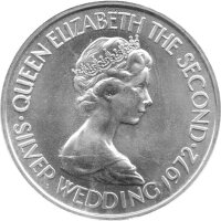 Jersey 2 Pound 1972 - Silberhochzeit - Silber