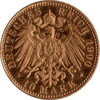 J.251 Preußen 10 Mark 1890-1912 - Kaiser Wilhelm II. - Gold -vz