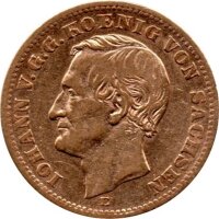 J.257 Sachsen 10 Mark 1872-1873 - König Johann -...