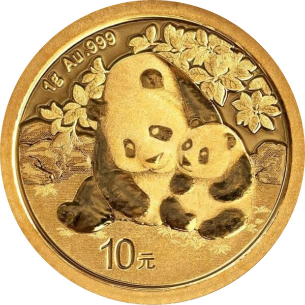 China Panda 2024 1 Gramm Gold - Original-Folie