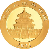 China Panda 2024 30 Gramm Gold - Original-Folie