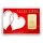 Geschenkbarren "Alles Liebe - Herzen" 10 Gramm Gold